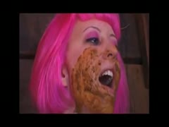 Cosplayer babes eating the poop of each other